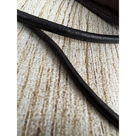 Vintage Fossil Leather Handbag Crossbody Shoulder Purse Brown Small Minimalist - Picture 5 of 10